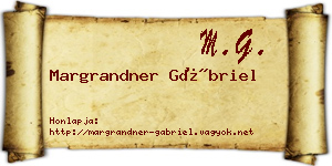 Margrandner Gábriel névjegykártya